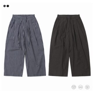 Брюки Wide check